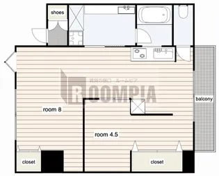 コーポレーションT&T A【3階】の間取り