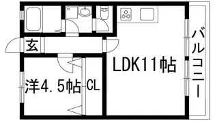 パークハイツ(段上町8丁目)【2階】の間取り