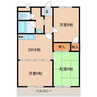 クオリティーハイム協栄【2階】の間取り
