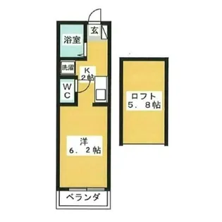 エクサビリオン桜木町【2階】の間取り