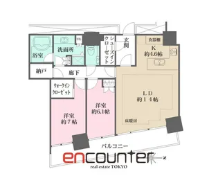 M.M.TOWERS FORESIS-R【27階】の間取り