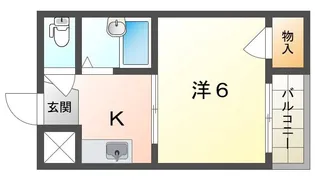 クワイエット香里【2階】の間取り