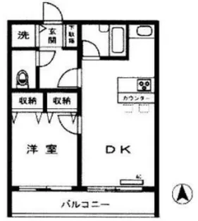 ルミネ三田【3階】の間取り
