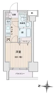 1Kの間取り画像