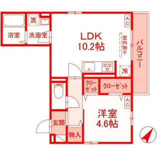 エクセリア湘南【2階】の間取り