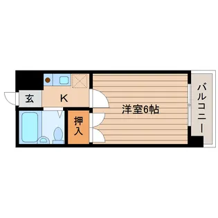 ベルシティ苦竹【7階】の間取り