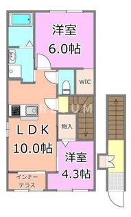 千葉県千葉市中央区矢作町【アパート】の間取り