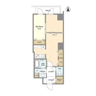 東京都千代田区神田佐久間町4【マンション】の間取り