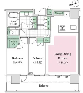 パークコート浜離宮ザタワー【31階】の間取り
