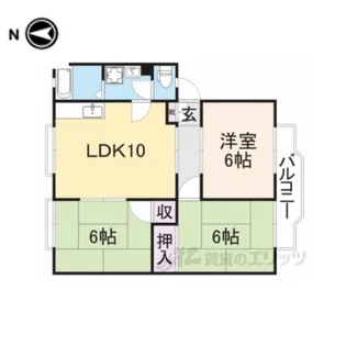 ウィンディア長村2【2階】の間取り