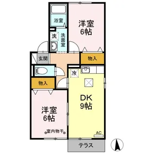 2DKの間取り画像