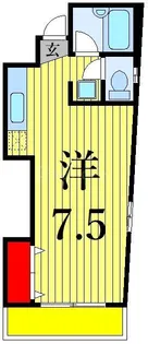 ベルメゾン南千住【3階】の間取り