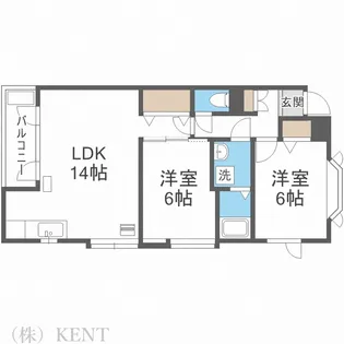 トラッパーII【2階】の間取り