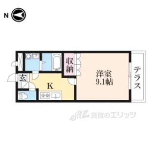 プレッソリーバ【1階】の間取り