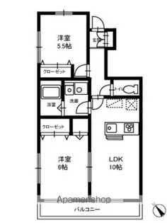 ルミエール平田【1階】の間取り