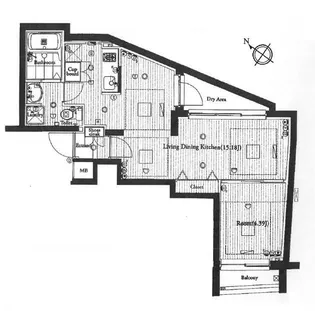 東京都大田区鵜の木1【マンション】の間取り
