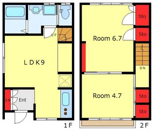 東京都中央区佃2【一戸建】の間取り