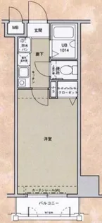 アクタス博多【6階】の間取り