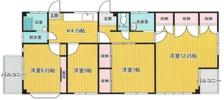 イケガミハイツ【2階】の間取り
