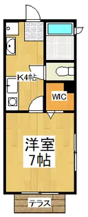 東京都清瀬市松山1【アパート】の間取り