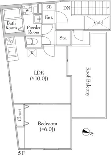 Fons Lucis Izumi-定借2年再契約型-【5階】の間取り