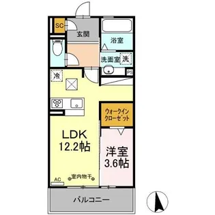 ドマーニ・S【1階】の間取り