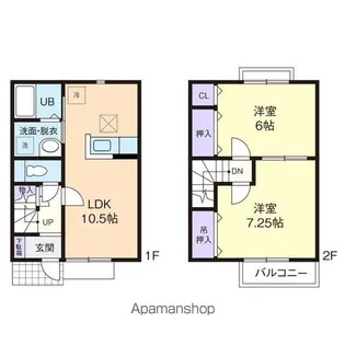 茨城県神栖市土合北2【アパート】の間取り