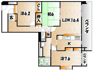 ルピナス守恒【5階】の間取り