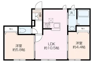 Pearl Heights【1階】の間取り
