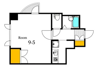 鷹野橋プリンスマンション【4階】の間取り