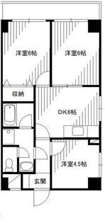 ロイヤルエクセレント学芸大【6階】の間取り