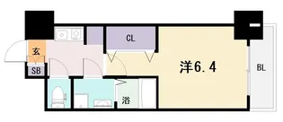 大阪府東大阪市小阪1【マンション】の間取り