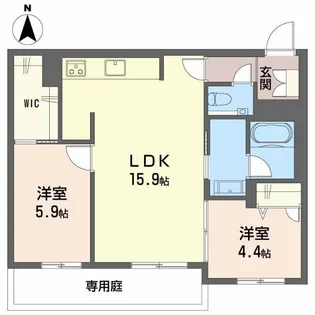 【新築】シャーメゾン刈谷【1階】の間取り
