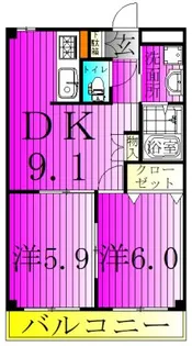 クレイスヴィラ【1階】の間取り