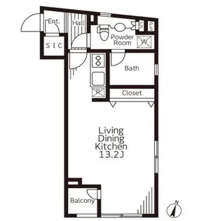 レジデンス広尾【2階】の間取り