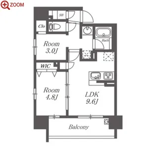 プレサンスロジェ高岳東桜【15階】の間取り