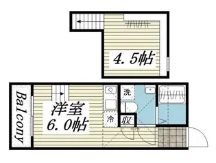 Akari habite B棟【1階】の間取り