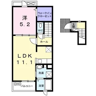 パルタージュ I【2階】の間取り
