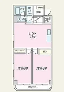 第一タクミマンション ペットOK 3階部分【3階】の間取り