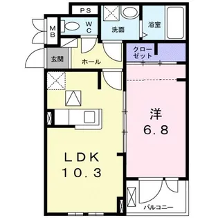 ルノン【1階】の間取り