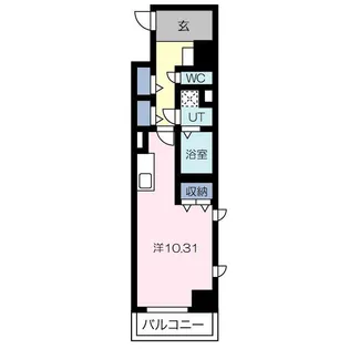 ラミューズ宇都宮【5階】の間取り