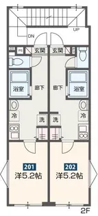 MELDIA梅島IX【2階】の間取り