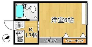 新潟県長岡市下山3【アパート】の間取り