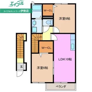 Arden(アーデン)B棟【2階】の間取り