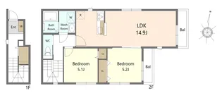 エレガンスII【2階】の間取り