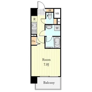 ヴィークブライト名古屋東別院【2階】の間取り