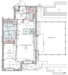 コンシェリア目黒本町 THE RESIDENCE【5階】の間取り