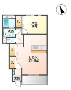 エクセルハイツ【1階】の間取り