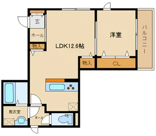 カーサ・ヴェッキオ【1階】の間取り