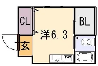 ゼファー文の里【2階】の間取り